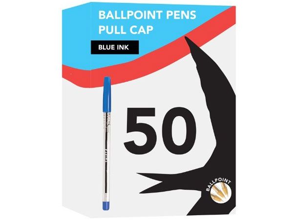 Swift - 50pk Writing Ballpens BLUE | P3079