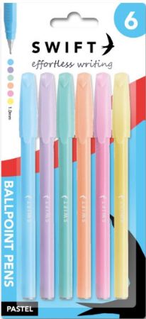 Wholesale Stationery Supplies | 6 Pastel Pens