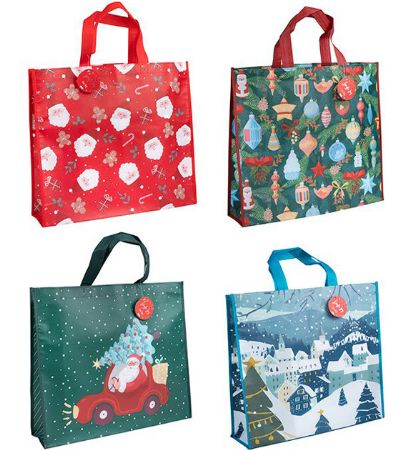 Jingle Joy Christmas Tote / Shopping Bag For Life...Assorted Picked At Random