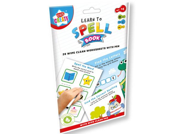 Kids Create Educational - Wipe Clean Spelling Book