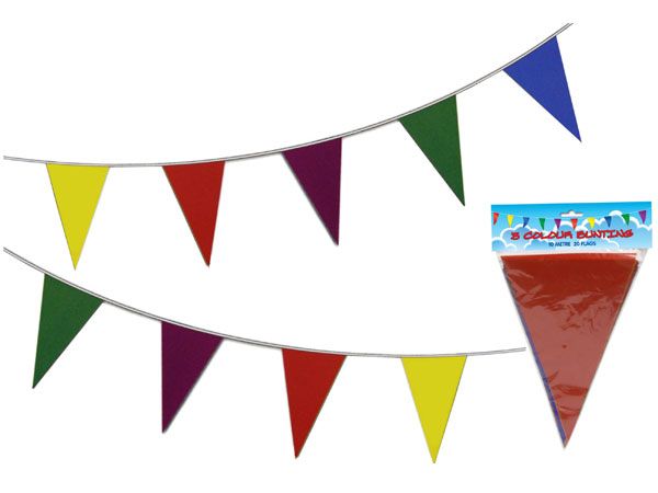 10 Meter 20 Flag Coloured Bunting