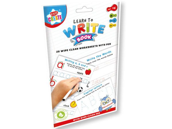 Kids Create Educational - Writing Wipe Clean Worksheets