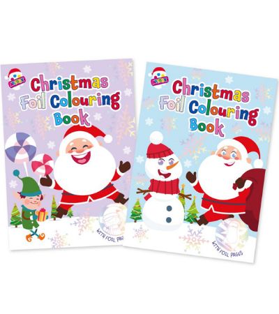 12x Artbox A4 Christmas Foil Colouring Book