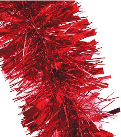 Festive Wonderland Chunky 2m Christmas Tinsel - Red | X9783A