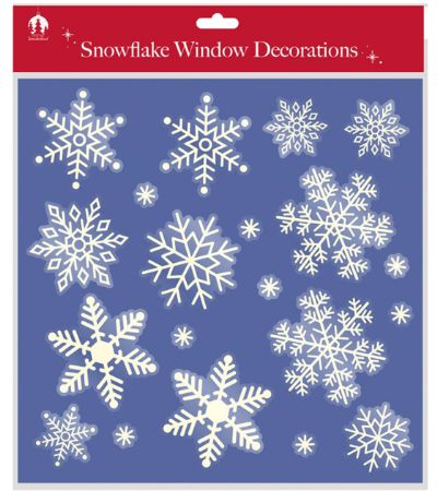 Festive Wonderland Snowflake Window Decorations