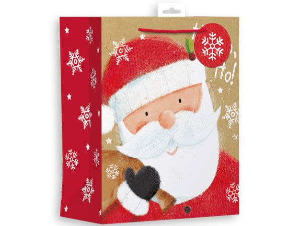 6x Giftmaker Large Christmas Gift Bag - Christmas Santa