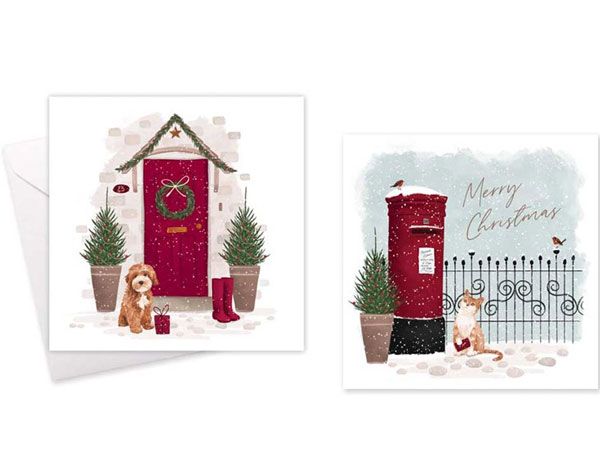 Wholesale Christmas Cards | 10 pack Postbox / Door 