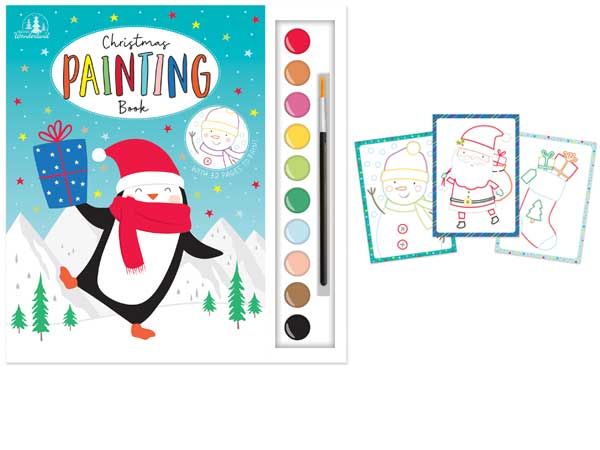 Wholesale Kids Christmas Colouring & Paint Set