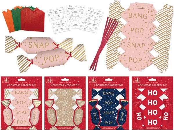 Winter Wonderland 6pk  Make Your Own Christmas Cracker Kit, Assorted Picked At R | XP0212