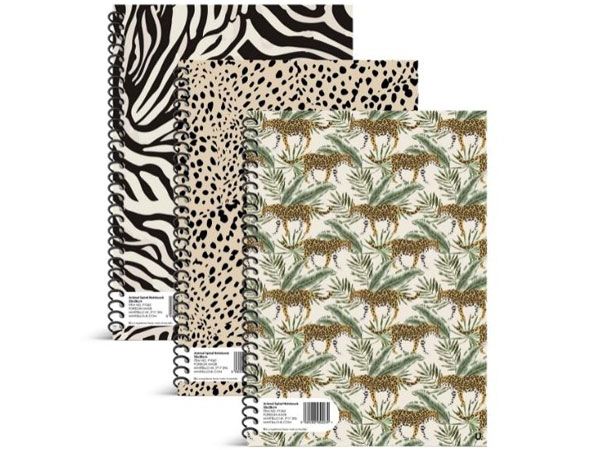 12x Spiral Notebook - Animal Designs, by U. Stationery | P1062