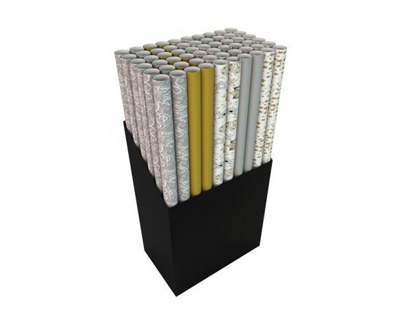 60 Rolls Of 3mtr Assorted Gold & Silver Giftwrap (MGW)