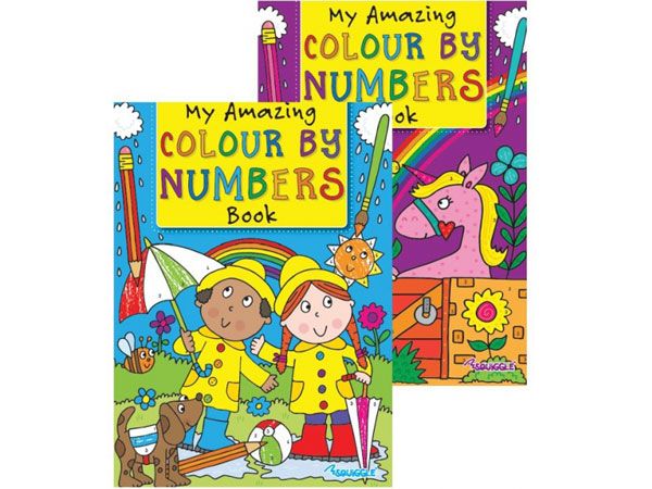 6x Squiggle Colour By Numbers Books | P2855