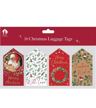Festive Wonderland 16 Christmas Gift Tags - Traditional Designs | X9641A