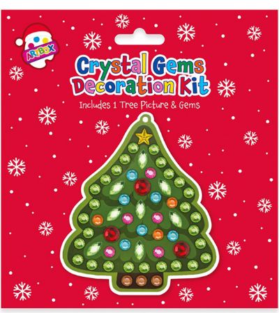 Artbox Christmas Activity Crystals Gems Decoration Kit...Assorted Designs