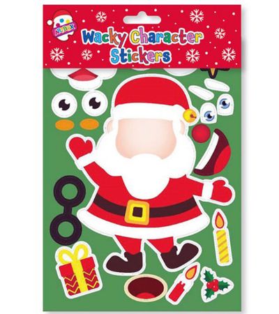Artbox 12 Pack Wacky Christmas Character Stickers